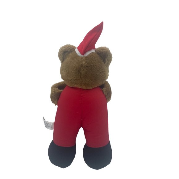 Vintage 88 Embrace Platinum Seasons Greeting Bear Santa Hat Hook and Loop Hands - Picture 2 of 6
